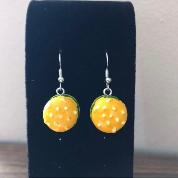 Hamburger Jewelry Set- includes necklace and earrings - Picture 3 of 5